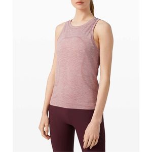 Lululemon Swiftly Relaxed Tank in Cherry Tint / White